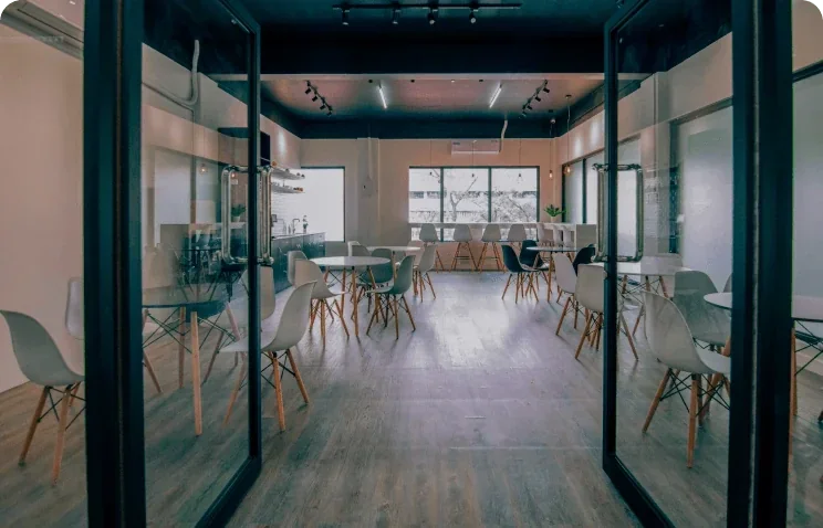 Pantry and lounge area.
