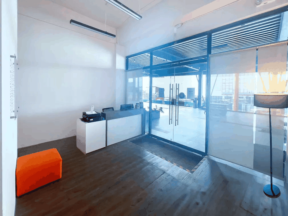 Professional lobby space.